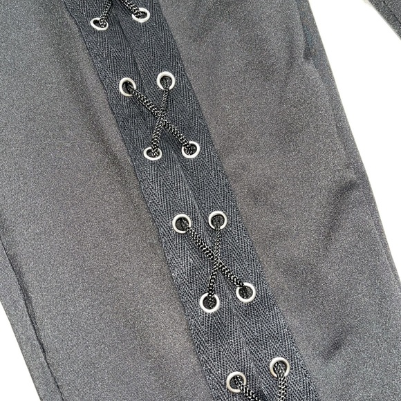 Hot❤️🔥NWT Sexy Lace Up Black Pants - Picture 12 of 14